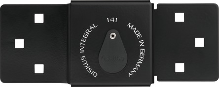 Universallås med integrerat Diskushänglås 141/200 black + 28/70 KD